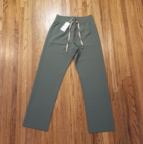 Figs Pants - Figs Livingston Womens High Waisted Pants Size XSP Moss Green NEW PO 7108